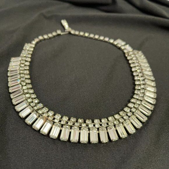 Albert Weiss circa 1955 Rhinestone Necklace Sexy Mid Century 50's VINTAGE - Picture 3 of 9